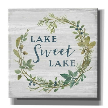 Epic Graffiti 'Lakeside Retreat V' by Silvia Vassileva, Canvas Wall Art, 12"x12"