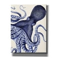 thumbnail image 1 of Epic Graffiti 'Landscape Blue Octopus' by Fab Funky Canvas Wall Art, 26"x34", 1 of 3