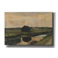 thumbnail image 1 of Epic Graffiti 'Landscape With A Stack Of Peat And Farmhouses' by Vincent Van Gogh, Giclee Canvas Wall Art, 26"x18", 1 of 8