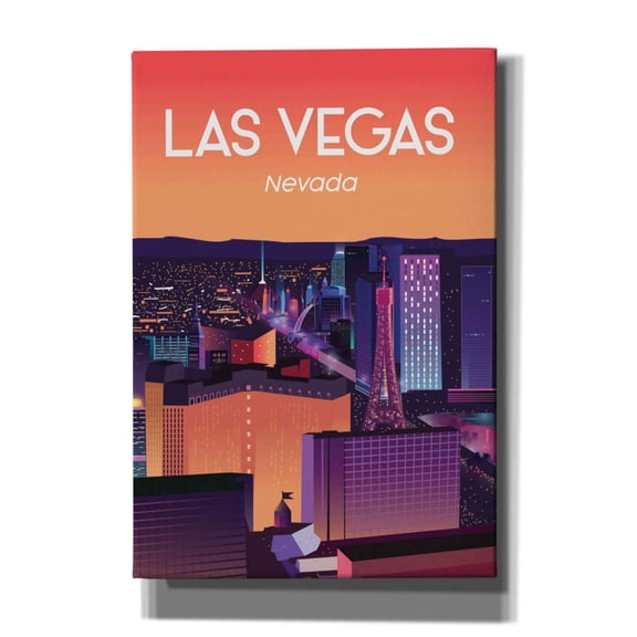 Epic Graffiti 'Las Vegas' by Arctic Frame Studio, Canvas Wall Art, 18"x26"