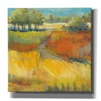 Epic Graffiti 'Late Summer Landscape II' by Carol Rowan, Giclee Canvas Wall Art, 37"x37"