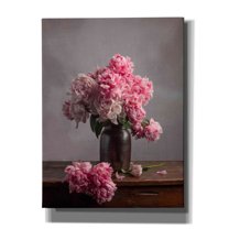 Epic Graffiti 'Layers Of Pink' by Leah McLean Giclee Canvas Wall Art, 12"x16"