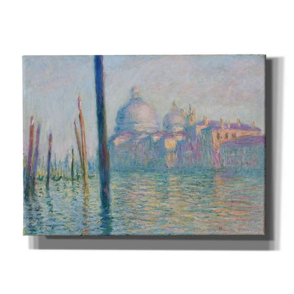 Epic Graffiti 'Le Grand Canal' by Claude Monet, Canvas Wall Art, 54"x40"