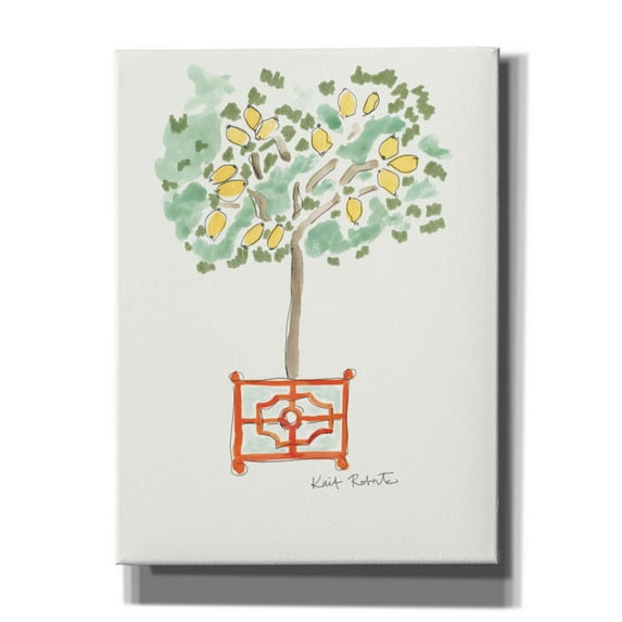 Epic Graffiti 'Lemons of Plenty' by Kait Roberts, Canvas Wall Art, 12"x16"