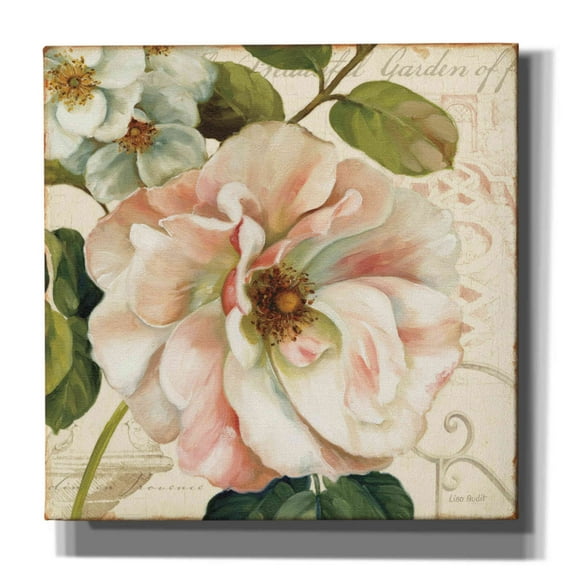 Epic Graffiti 'Les Jardins II' by Lisa Audit, Canvas Wall Art, 12"x12"