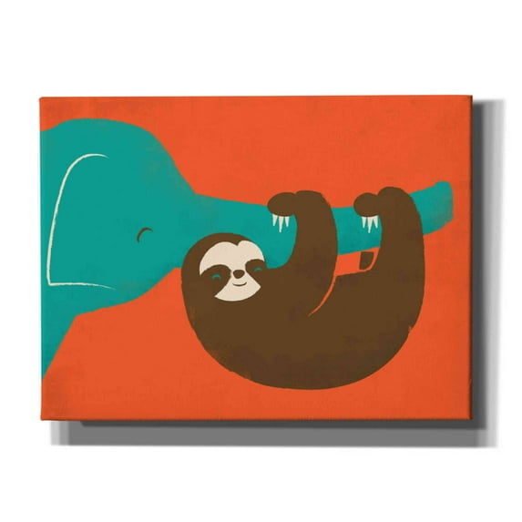 Epic Graffiti 'Let's Hang' by Jay Fleck, Canvas Wall Art, 16"x12"