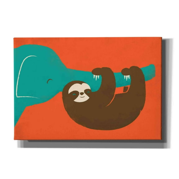 Epic Graffiti 'Let's Hang' by Jay Fleck, Canvas Wall Art, 26"x18"