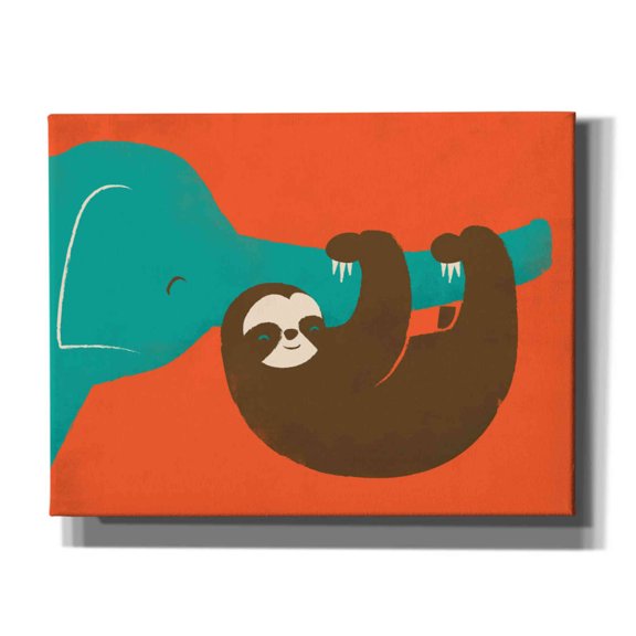 Epic Graffiti 'Let's Hang' by Jay Fleck, Canvas Wall Art, 34"x26"