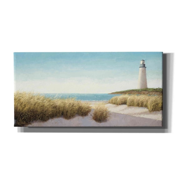 Epic Graffiti 'Lighthouse by the Sea' by James Wiens, Canvas Wall Art, 60"x30"