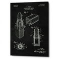 thumbnail image 1 of Epic Graffiti  "Lipstick Case Blueprint Chalkboard Patent" Giclee Canvas Wall Art, 12"x18" 26" x 40", 1 of 3