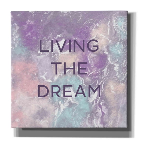 Epic Graffiti 'Living The Dream' by Linda Woods, Canvas Wall Art, 12"x12"