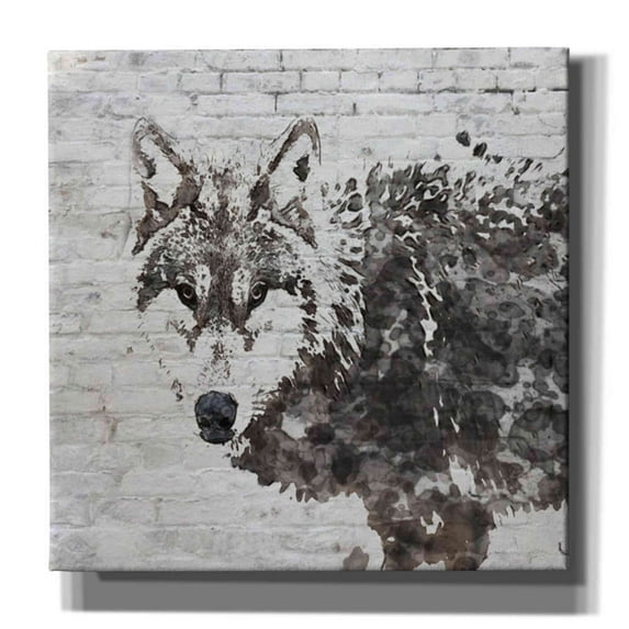 Epic Graffiti 'Lone Wolf' by Irena Orlov, Canvas Wall Art, 37"x37"