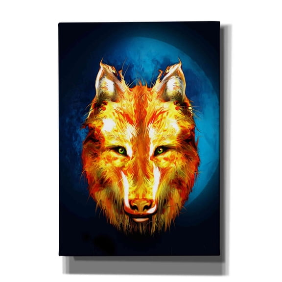 Epic Graffiti 'Lone Wolf' by Michael StewArt, Canvas Wall Art, 18"x26"