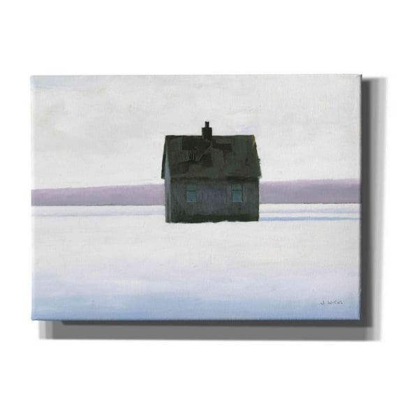 Epic Graffiti 'Lonely Winter Landscape II' by James Wiens, Canvas Wall Art, 54"x40"