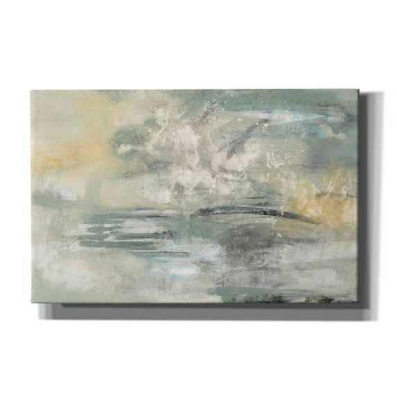 Epic Graffiti 'Looking at the Mist' by Silvia Vassileva, Canvas Wall Art, 40"x26"