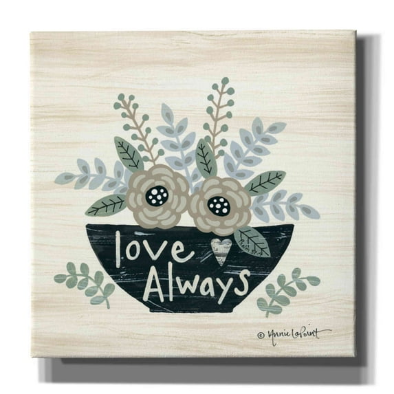Epic Graffiti 'Love Always' by Annie LaPoint, Canvas Wall Art, 18"x18"
