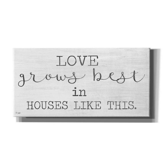 Epic Graffiti 'Love Grows Best' by Jaxn Blvd, Canvas Wall Art, 40"x20"