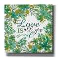 thumbnail image 1 of Epic Graffiti 'Love Is Greenery' by Cindy Jacobs, Canvas Wall Art, 26"x26", 1 of 2