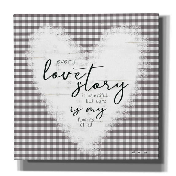 Epic Graffiti 'Love Story' by Cindy Jacobs, Canvas Wall Art, 26"x26"