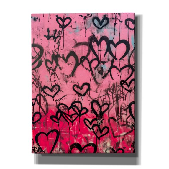 Epic Graffiti 'Love Wall' by Svetlana Aleynikova Canvas Wall Art, 40" x 54"
