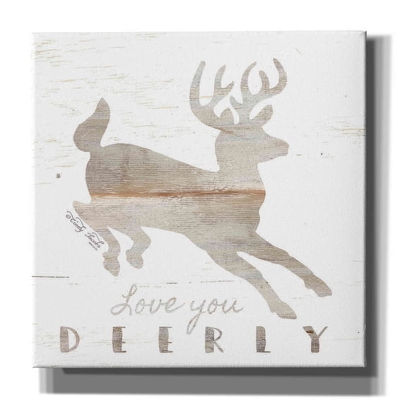 Epic Graffiti 'Love You Deerly' by Cindy Jacobs, Canvas Wall Art, 18"x18"