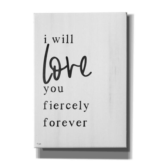 Epic Graffiti 'Love You Fiercely Forever' by Jaxn Blvd, Canvas Wall Art, 18"x26"