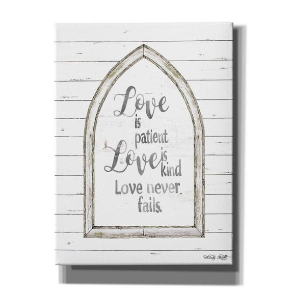 Epic Graffiti 'Love is Patient Arch' by Cindy Jacobs, Canvas Wall Art, 40"x54"