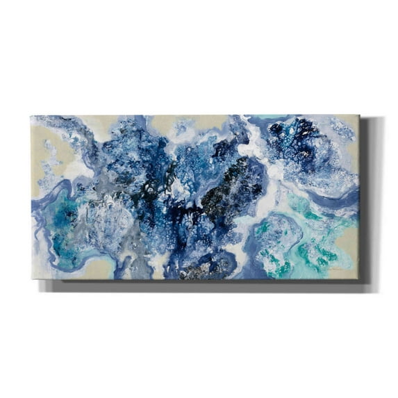 Epic Graffiti 'Low Tide Reflections' by Silvia Vassileva, Canvas Wall Art, 60"x30"