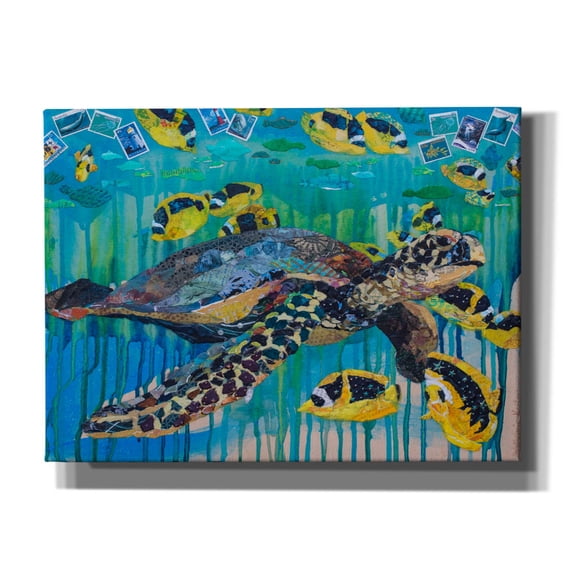Epic Graffiti 'Lucys Luck' by St. Hilaire Elizabeth, Canvas Wall Art, 54"x40"