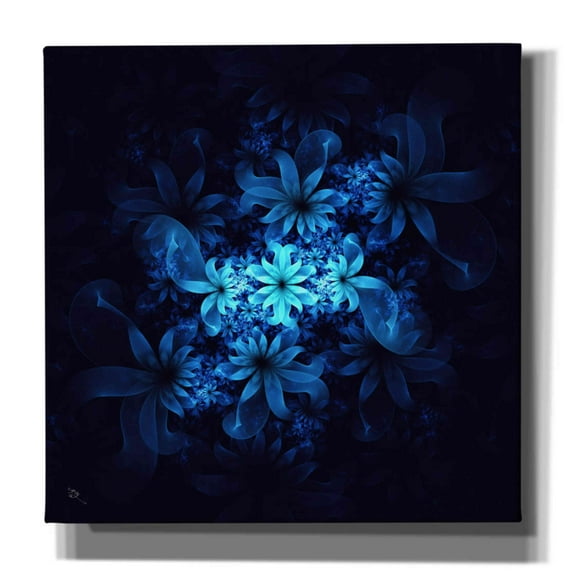 Epic Graffiti 'Luminous Flowers' by Cameron Gray, Canvas Wall Art, 37"x37"
