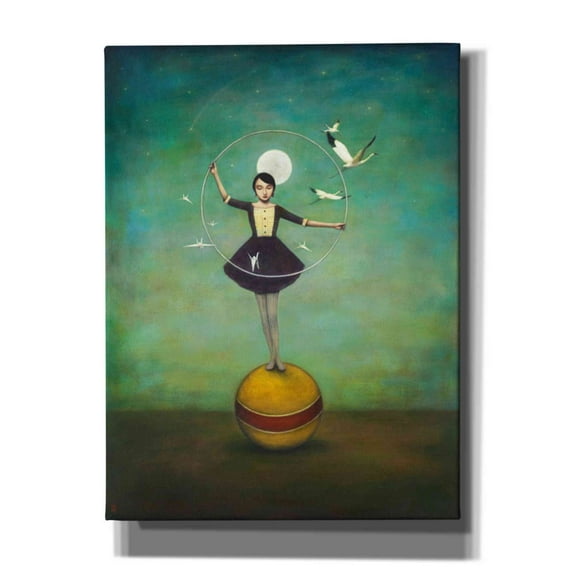 Epic Graffiti 'Luna's Circle' by Duy Huynh, Canvas Wall Art, 12"x16"