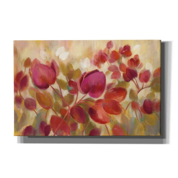 Epic Graffiti 'Magenta Tropical' by Silvia Vassileva, Canvas Wall Art, 40"x26"