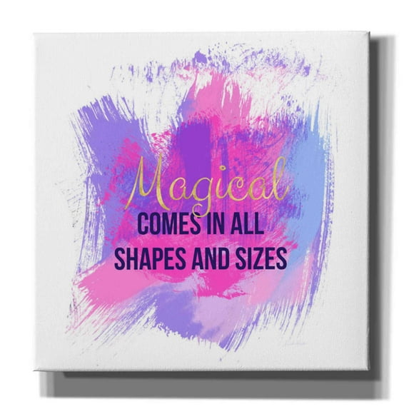 Epic Graffiti 'Magical Comes In All Shapes' by Linda Woods, Canvas Wall Art, 12"x12"