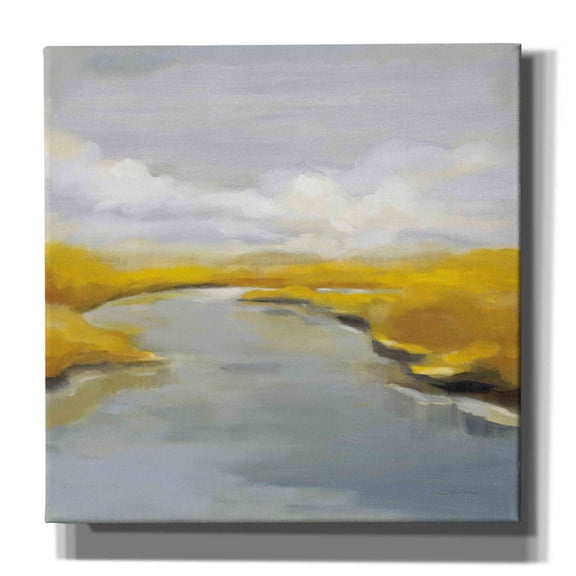 Epic Graffiti 'Maine Fall River' by Silvia Vassileva, Canvas Wall Art, 37"x37"