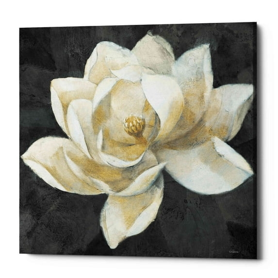 Epic Graffiti 'Majestic Magnolia Neutral Sq' by Albena Hristova, Canvas Wall Art, 37"x37"