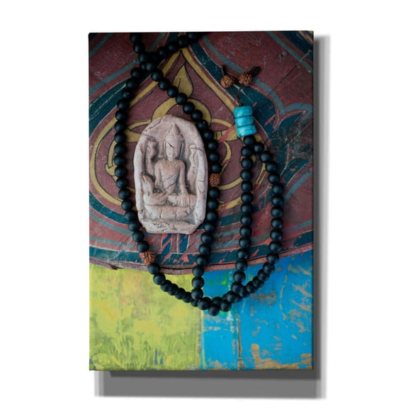 Epic Graffiti 'Mala Beads Yogi' by Elena Ray, Canvas Wall Art, 12"x18"
