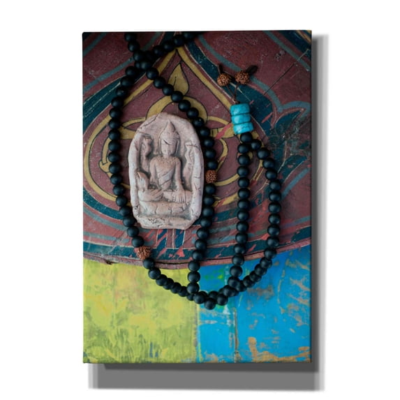 Epic Graffiti 'Mala Beads Yogi' by Elena Ray, Canvas Wall Art, 18"x26"