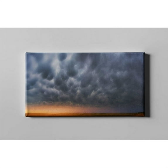 Epic Graffiti "Mammatus Over Madrid" by Darren White, Giclee Canvas Wall Art 30" x 60"