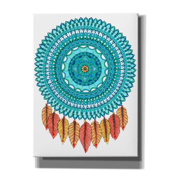 Epic Graffiti 'Mandalafeather Dreamcatcher' by Hello Angel Canvas Wall Art, 40" x 54"