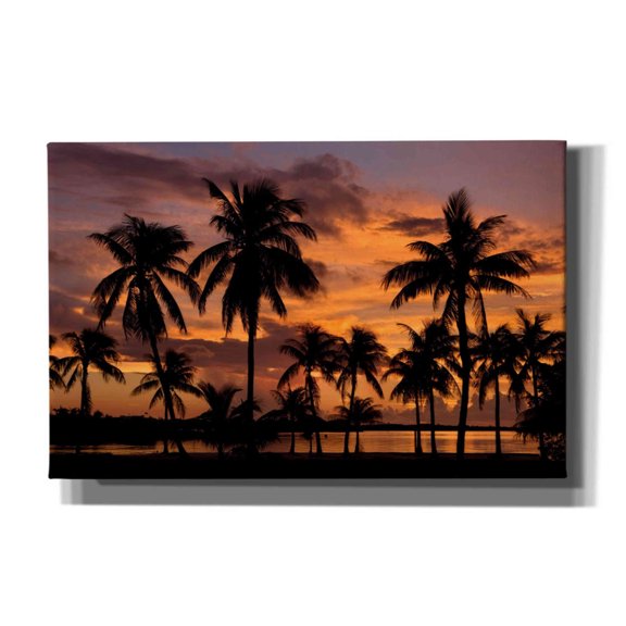 Epic Graffiti 'Marathon Key Sunset' by Mike Jones, Giclee Canvas Wall Art, 40"x26"