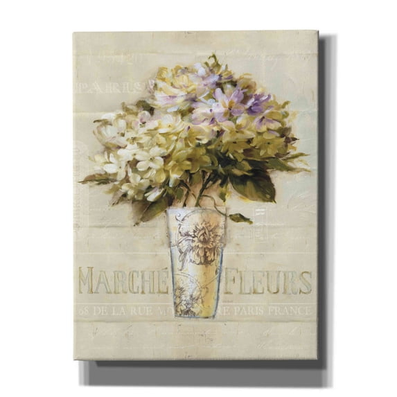 Epic Graffiti 'Marche De Fleurs Bouquet' by Lisa Audit, Canvas Wall Art, 12"x16"