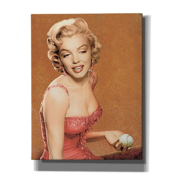 Epic Graffiti 'Marilyn Baseball' by Chris Consani, Canvas Wall Art, 26"x34"