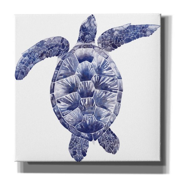 Epic Graffiti 'Marine Turtle II' by Grace Popp, Canvas Wall Art, 18"x18"