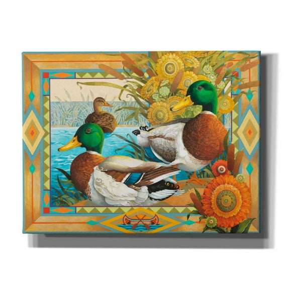 Epic Graffiti 'Marshland Friends' by David Galchutt, Canvas Wall Art, 34"x26"