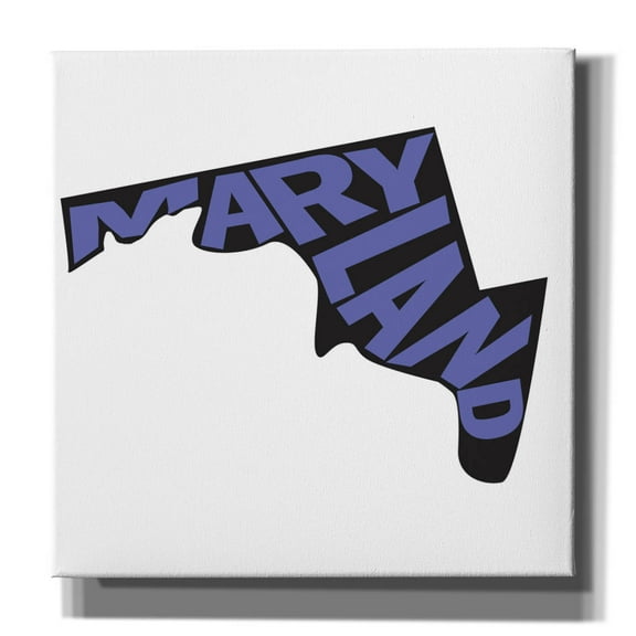 Epic Graffiti 'Maryland 2'  by Art Licensing Studio Canvas Wall Art, 26" x 26"