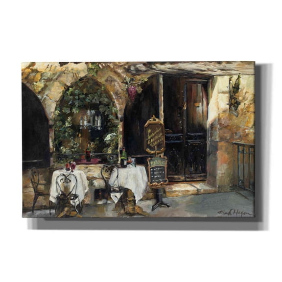 Epic Graffiti 'Meeting at the Cafe' by Marilyn Hageman, Canvas Wall Art, 26"x18"