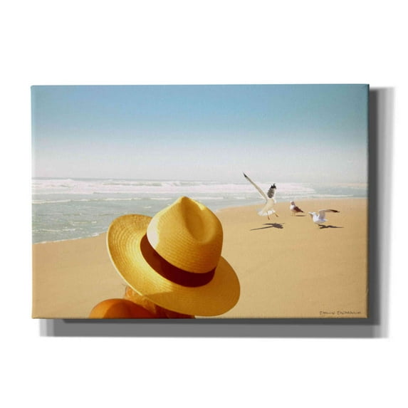 Epic Graffiti 'Memories on the Beach 2' by Carlos Casamayor, Canvas Wall Art, 26"x18"