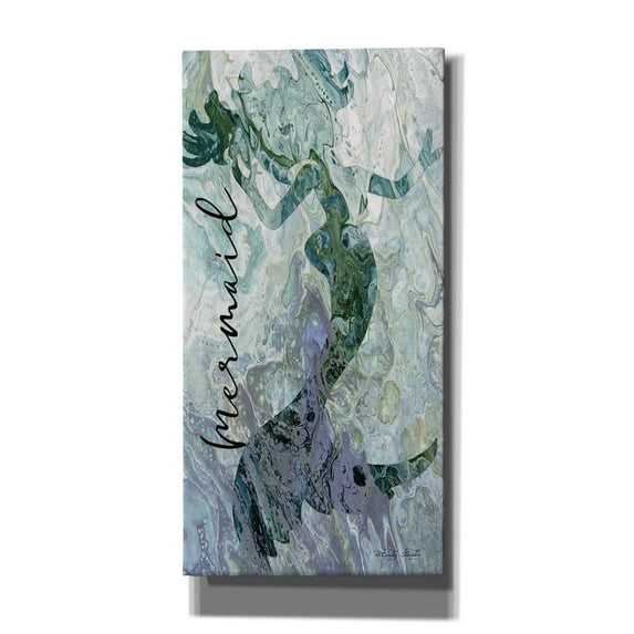 Epic Graffiti 'Mermaid' by Cindy Jacobs, Canvas Wall Art, 20"x40"