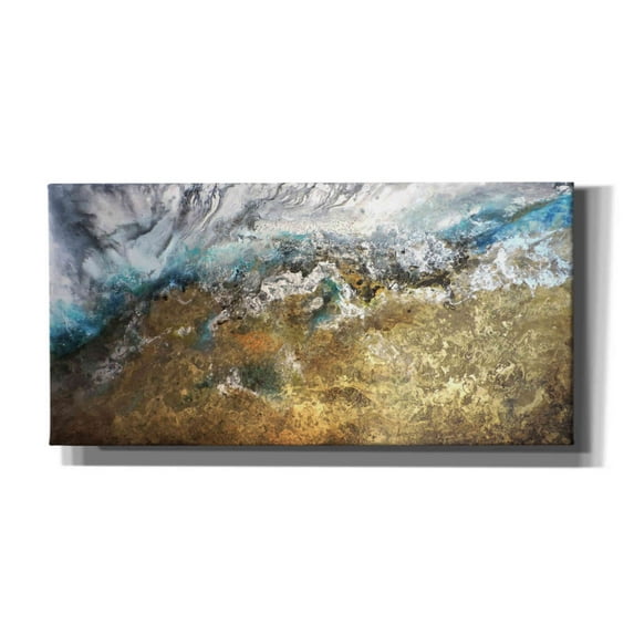 Epic Graffiti 'Metalicos y Texturas II' by Leticia Herrera, Canvas Wall Art, 40"x20"