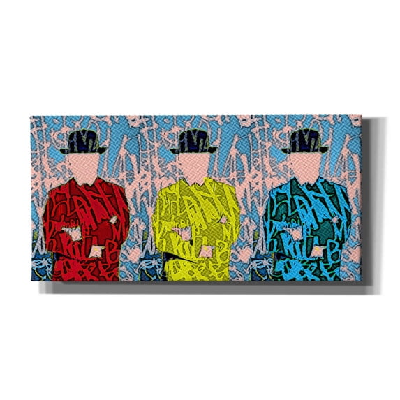 Epic Graffiti 'Metaphysical Concept 13' by Irena Orlov Giclee Canvas Wall Art, 60"x30"